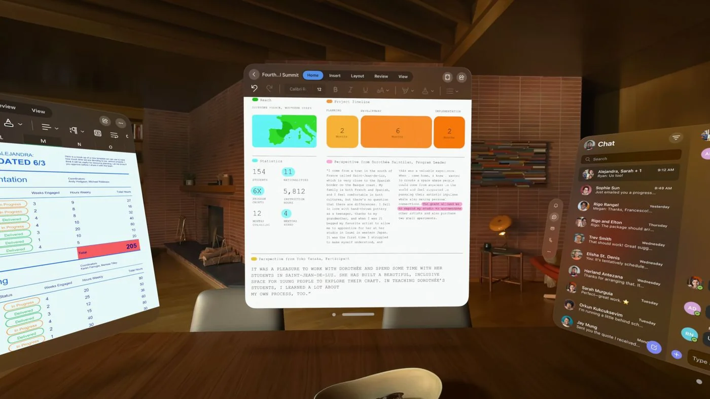 Microsoft Word, Excel, and Teams are all coming to Apple's new Vision Pro  headset - The Verge